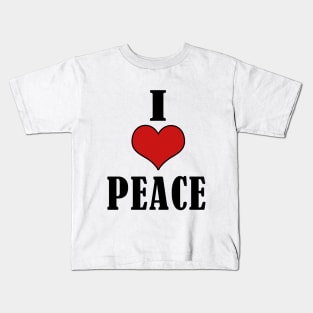 I LOVE PEACE Kids T-Shirt